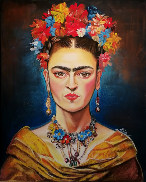 Ela Zollmann - Frida Kahlo - Der Herbstball Wandbild