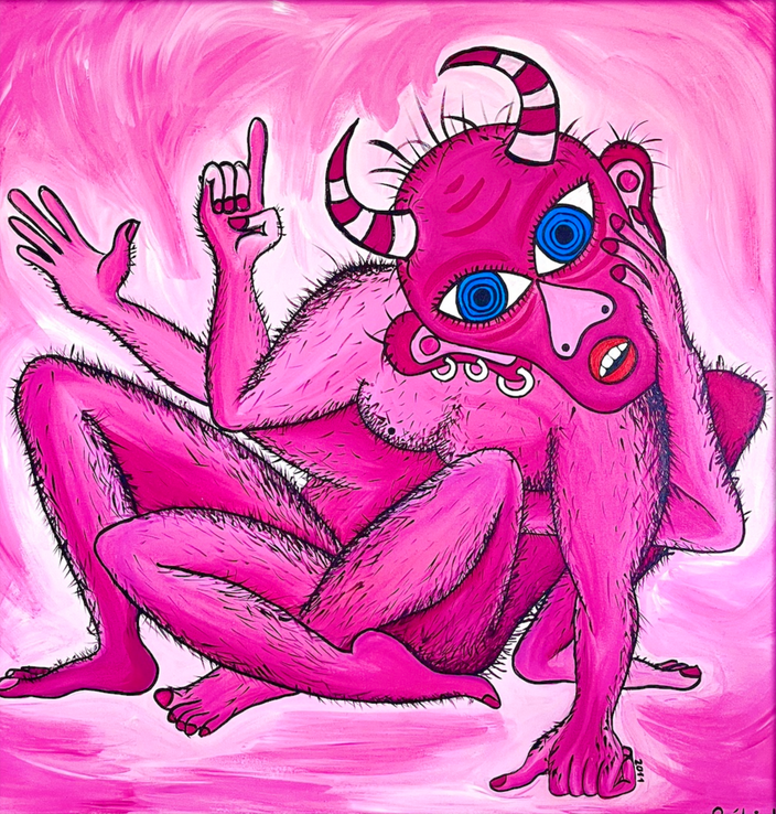 GabinkaArt - Pink spider