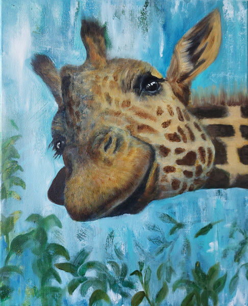 Dr. Anne-Catherine Zajonz - Blickwinkel einer Giraffe