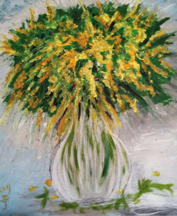 Charlotte Fröhlich - Vase mit Blumenstrauss