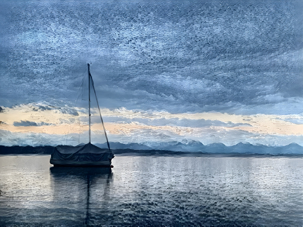 Olav Bouman - Sailingboat at Lake Starnberg