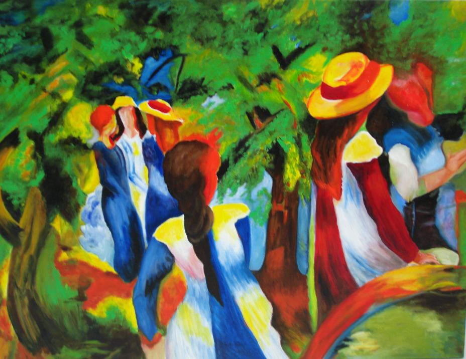 Annegret Warth - Hommage an August Macke