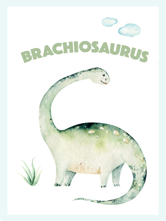 Brachiosaurus Poster / Wandbild Kinder / KUNST-ONLINE – | Kinderzimmer